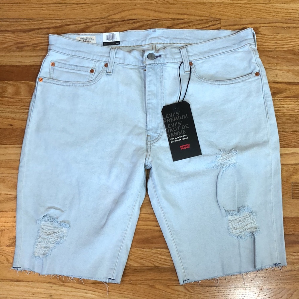 Levi's Light Blue Jean Shorts for Men
